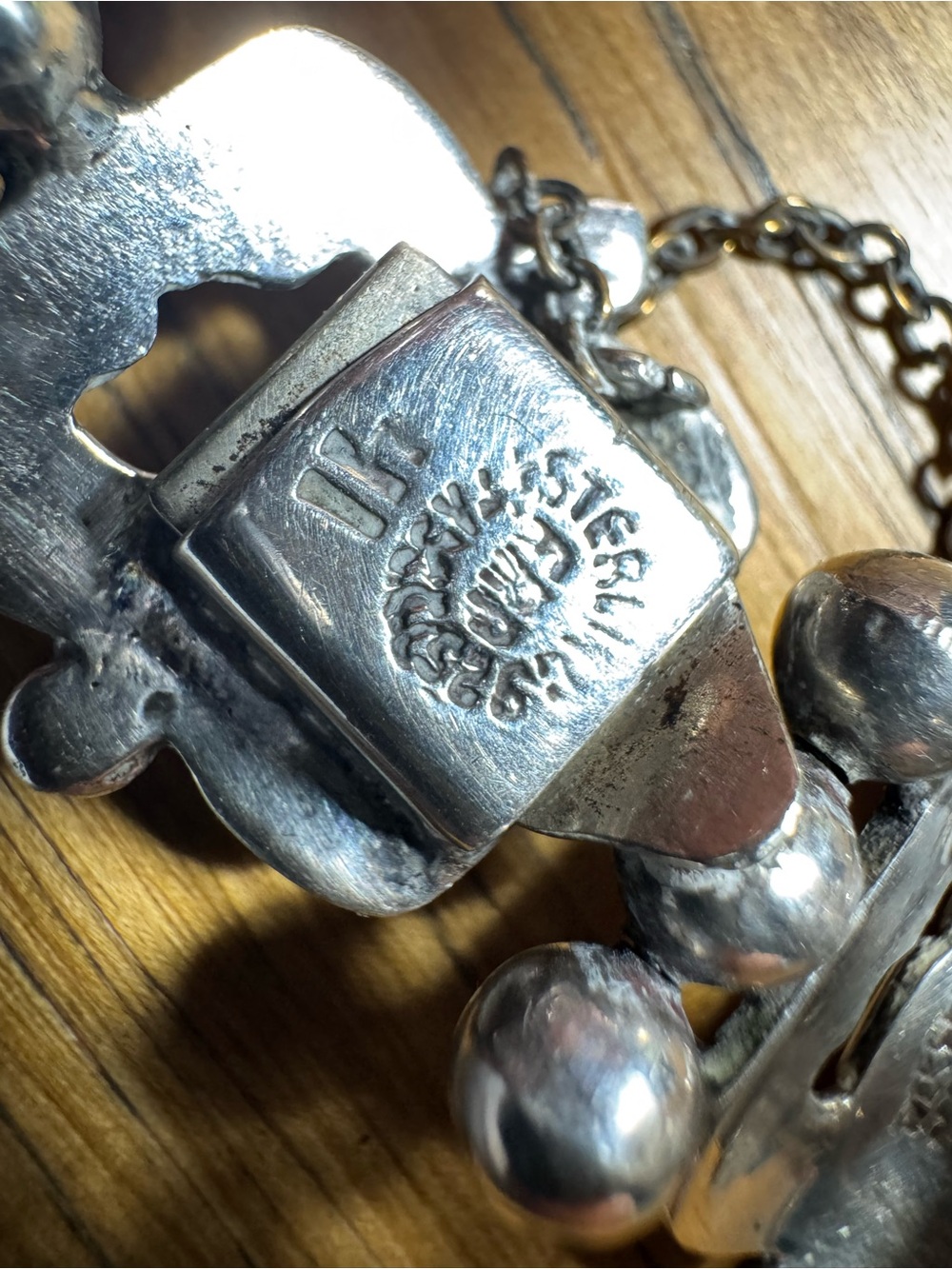Taxco Silver Linked Knot Bracelet - Picture 3 of 7
